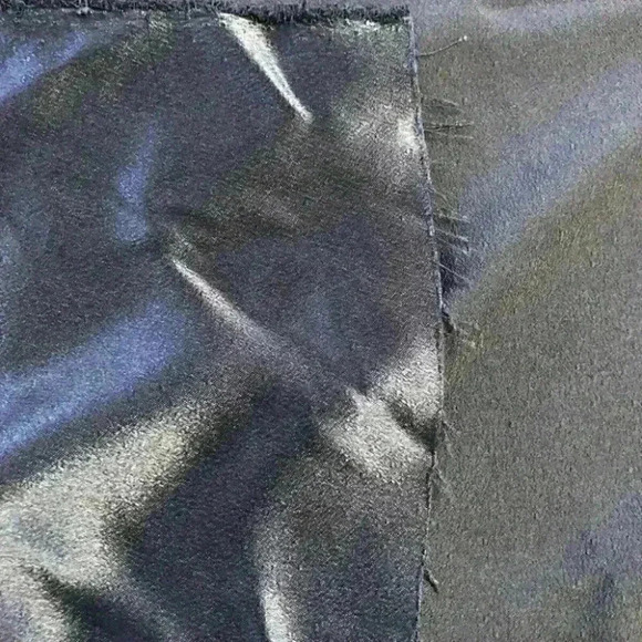 Vtg Retro 90s Silky Looking Fabric Polyester  Dark - Picture 3 of 3